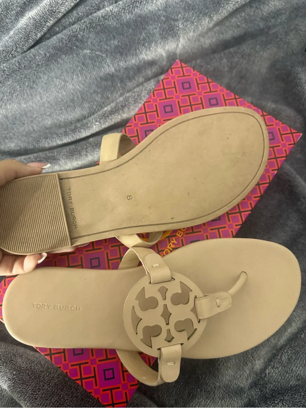 Tory Burch Miller Sandal - Light sand Flip Flop